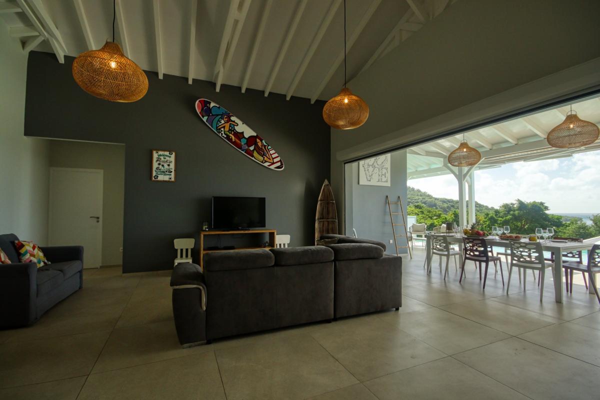 location maison martinique - séjour intérieur